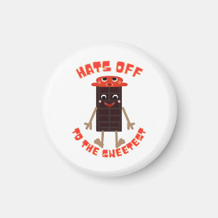 Zoete Choco-Bar Buddy: Kawaii chocoladereep in een Magneet