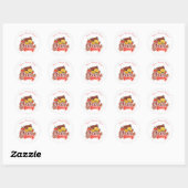 Zoete Choco bes Bakkerij Winkel Logo Sticker (Vel)