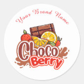 Zoete Choco bes Bakkerij Winkel Logo Sticker (Voorkant)