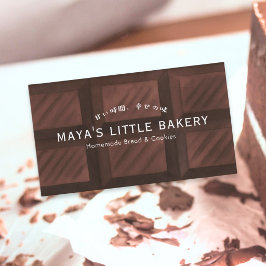 Zoete Chocoladereep Patroon Bakkerij Visitekaartje