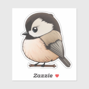 Zoete cichorei Vinyl Sticker, Cute Bird Sticker