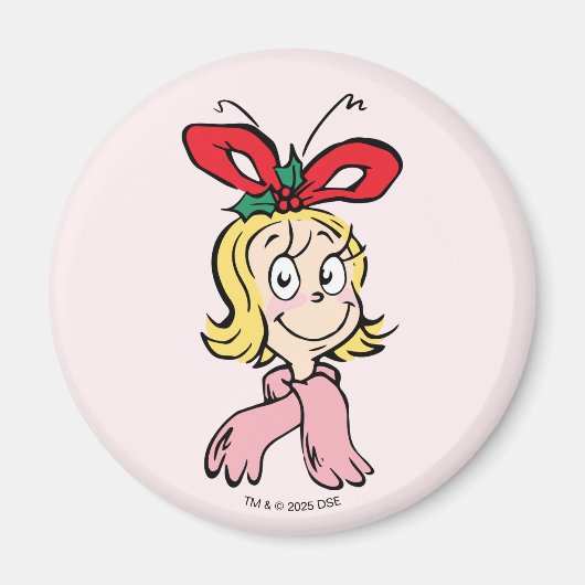 Zoete Cindy Lou Who Portret Magneet (Voorkant)