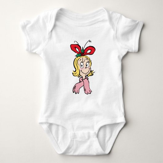 Zoete Cindy Lou Who Portret Romper (Voorkant)