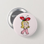 Zoete Cindy Lou Who Portret Ronde Button 5,7 Cm (Voorkant /achterkant)