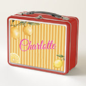 Zoete Citroen Snee Naam Lunchbox (Voorkant)