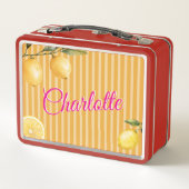 Zoete Citroen Snee Naam Lunchbox (Achterkant)