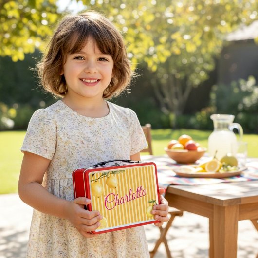 Zoete Citroen Snee Naam Lunchbox