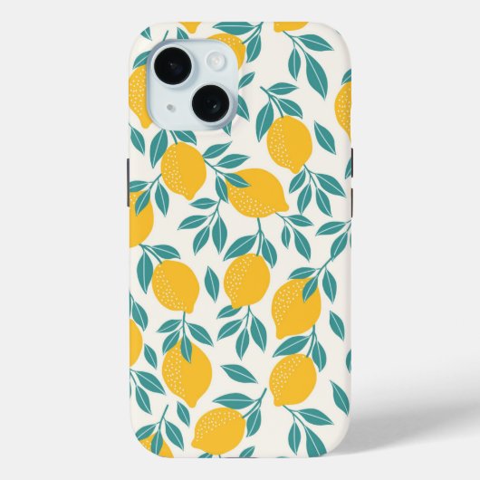 Zoete citroen takken patroon Case-Mate iPhone case (Achterkant)