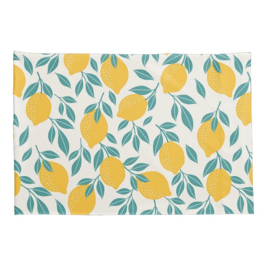 Zoete citroen takken patroon kussensloop (Achterkant-Rechts)
