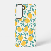 Zoete citroen takken patroon samsung galaxy hoesje (Achterkant)