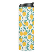 Zoete citroen takken patroon thermosbeker (Gedraaid links)