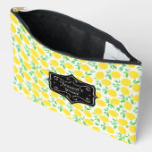 Zoete citroenen blad patroon gepersonaliseerd etui (Open)