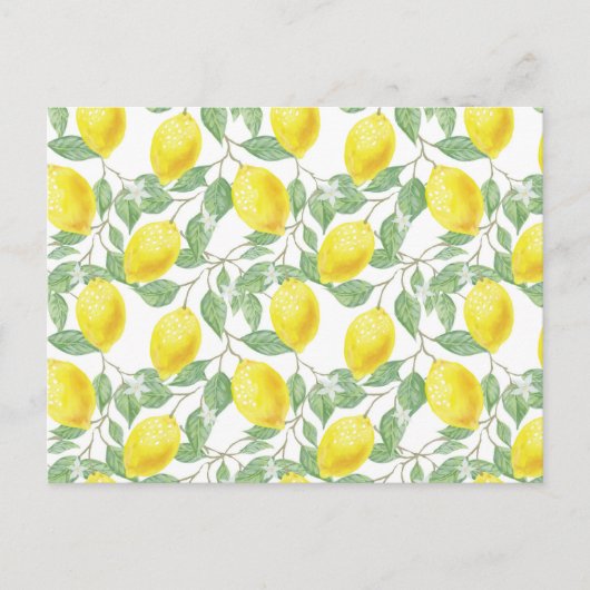 Zoete citroenen gele zomer. briefkaart (Voorkant)
