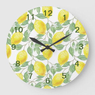 Zoete citroenen gele zomer.                        grote klok