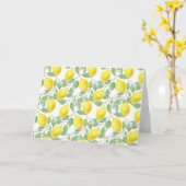 Zoete citroenen gele zomer. kaart (Gele Bloem)