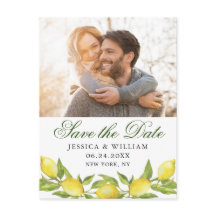 Zoete citroenen groen foto bruiloft opslaan van de