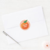 Zoete Citrus Ronde Bedankt Sticker (Envelop)
