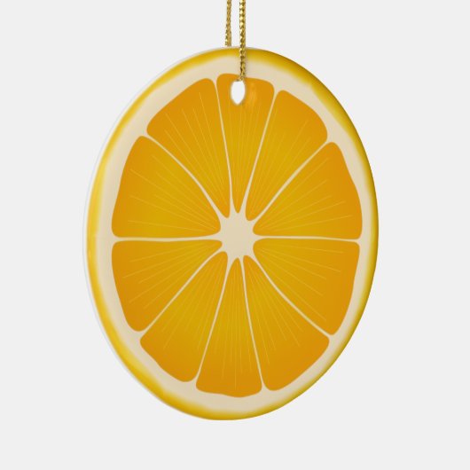Zoete Citrus Slice Tree Decor Keramisch Ornament (Rechts)