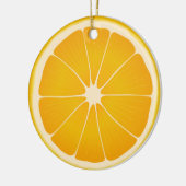 Zoete Citrus Slice Tree Decor Keramisch Ornament (Links)