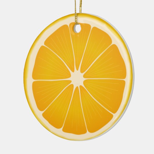 Zoete Citrus Slice Tree Decor Keramisch Ornament (Links)