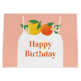 Zoete Citrus Verjaardagscadeautas Groot Cadeauzakje