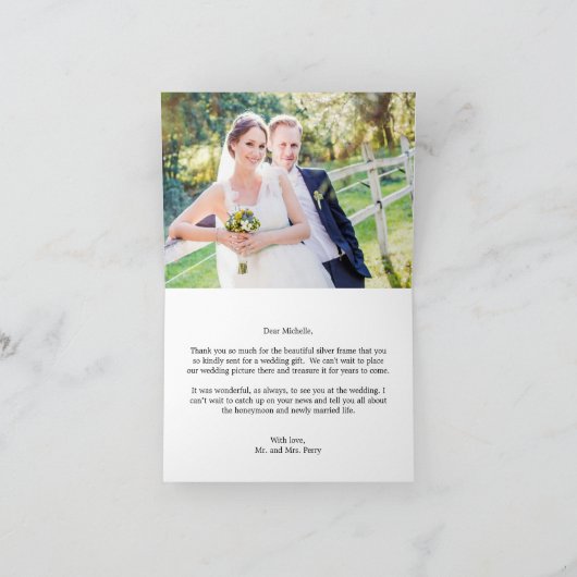 Zoete Collage Trouw Dankkaart - Charcoal Bedankkaart (Binnen)