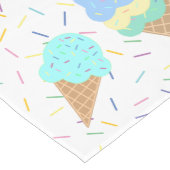 Zoete consumptie-ijs en sproinkles-ijspartij medium tafelloper (Hoek)