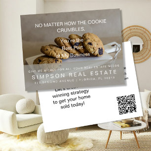 Zoete COOKIE Verwijzingsprogramma – Vastgoed Belon Aankondigingskaart