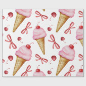 Zoete Coquette Aquarel Cadeaupapier (Vlak)