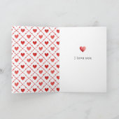 Zoete Crème Hond Valentijnsdag Kaart (Binnen)