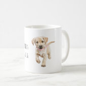 Zoete Crème Puppy Hond Koffiemok (Voorkant rechts)