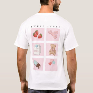 Zoete Crush Lieve Esthetische T-shirt