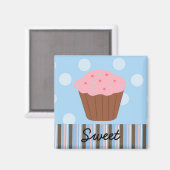 Zoete Cupcake Magneet (Voorkant / Achterkant)