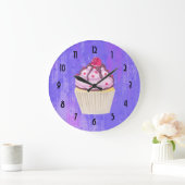 Zoete Cupcake met Framboos erop Grote Klok (Huis)