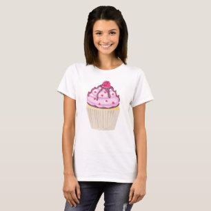 Zoete Cupcake met Framboos erop T-shirt