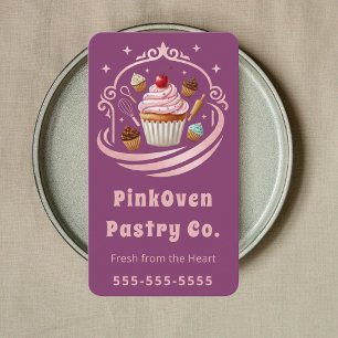 Zoete Cupcake Thuisbakkerij Banketbakker Bes Berry Visitekaartje