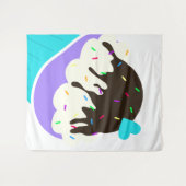 Zoete Cupcake Wandkleed (Voorkant (horizontaal))