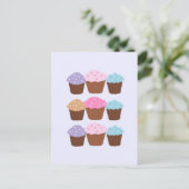 Zoete Cupcakes Briefkaart (Staand voorkant)