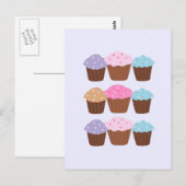 Zoete Cupcakes Briefkaart (Voorkant / Achterkant)