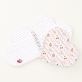 Zoete cupcakes en kersen Real Shabby Chic Pink Notitieboek (Binnen)