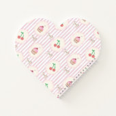 Zoete cupcakes en kersen Real Shabby Chic Pink Notitieboek (Achterkant)