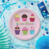 Zoete Cupcakes Papieren Bordje (Feest)