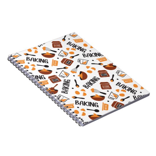 Zoete Cute Bak Kunst Patroon I Notitieboek (Rechterzijde)