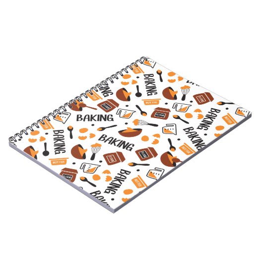 Zoete Cute Bak Kunst Patroon I Notitieboek (Linkerzijde)