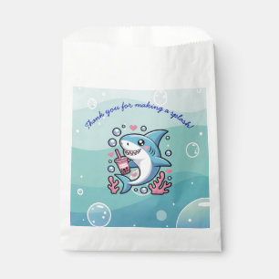 Zoete Cute Kawaii Boba Haai Baby Shower Bedankzakje