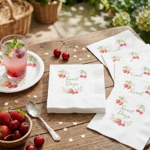 Zoete Dagen Waterverf Fruit Bloemen Servet