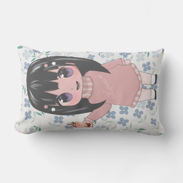 zoete dalls anime stijl kussen (Voorkant)