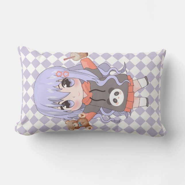 zoete dalls anime stijl kussen (Voorkant)