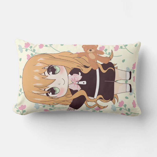 zoete dalls anime stijl kussen (Voorkant)