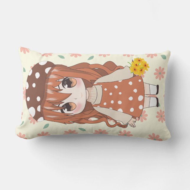 zoete dalls anime stijl kussen (Voorkant)